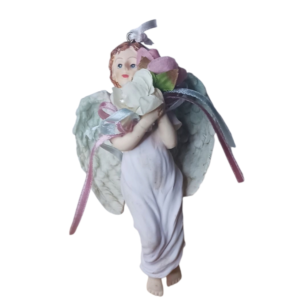 Graceful Angel Ornaments House Of Lloyds Cherished Memories Trio in Pastel Hues - Picture 6 of 9